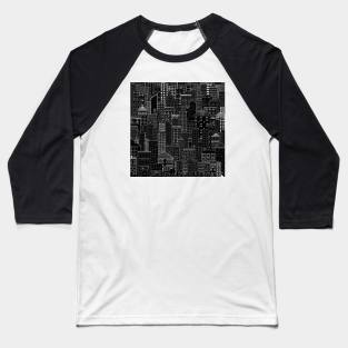 City Doodle Night Baseball T-Shirt